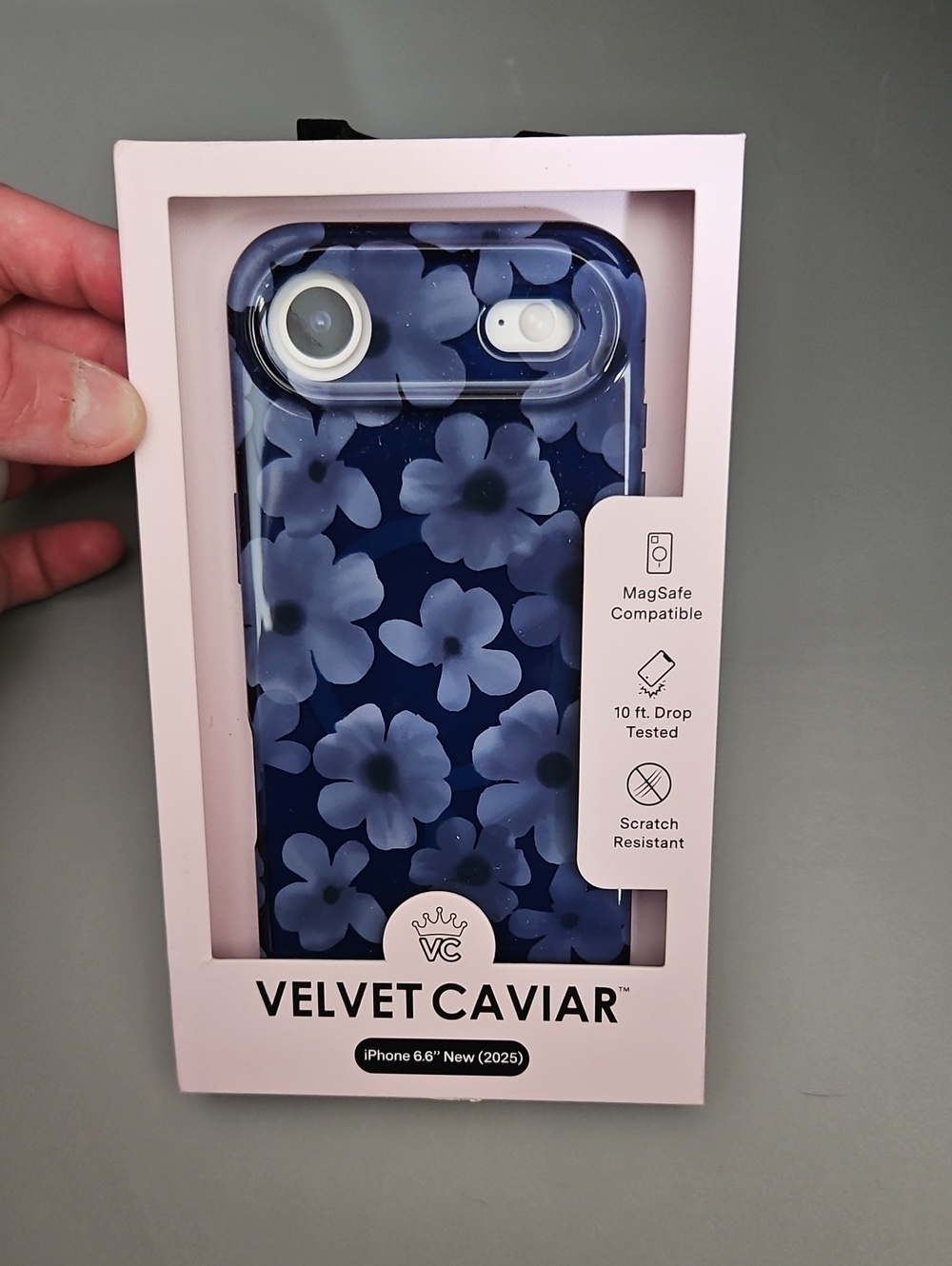 VELVET CAVIAR BLUE FLORAL IPHONE 6.6" NEW (2025): NEW IN PACKAGE